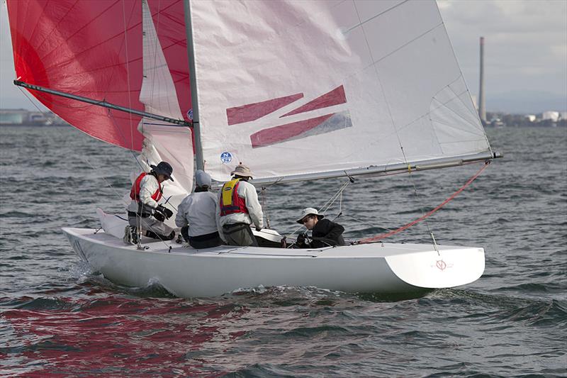 V for Vendetta – Melbourne Fleet Captain James Bacon with Nigel Jones, Peter Robson, and Aaron Stead. - photo © John Curnow