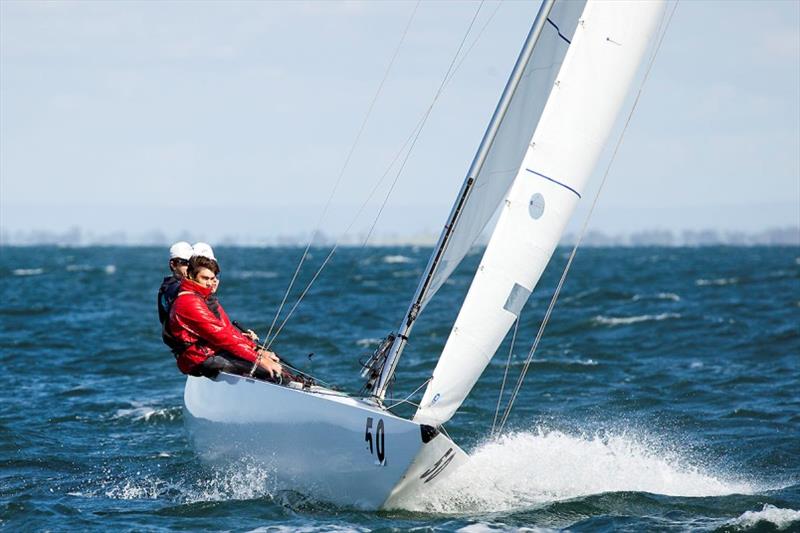 The RBYC Youth Crew finished in 15th place in their very first outing in the Etchells, and are keen to be back for more. - Etchells Victorian Championship 2020 photo copyright John Curnow taken at Royal Brighton Yacht Club and featuring the Etchells class