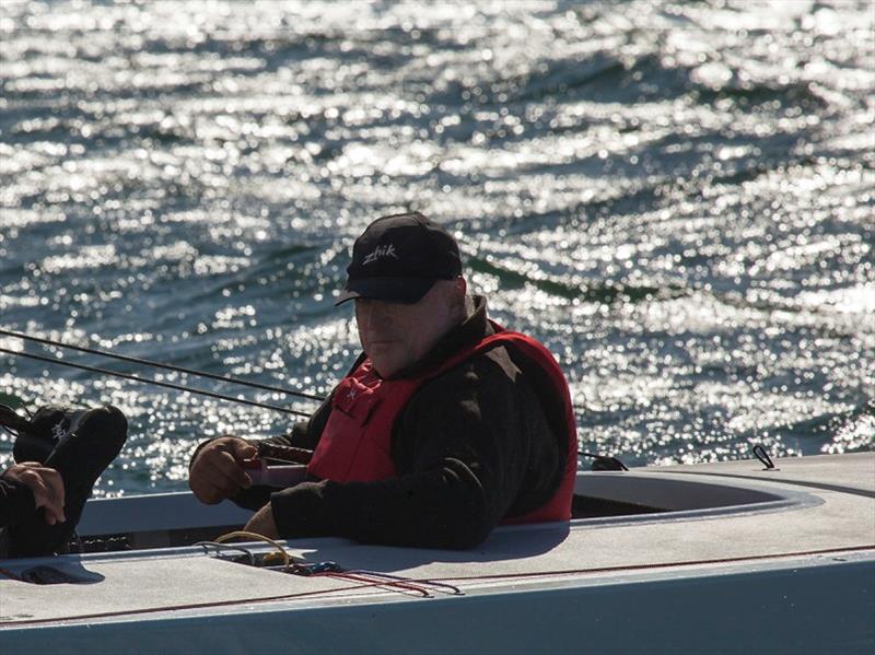 Ian Murray on the way to the start to finish the job – they did. And how… - Etchells Victorian Championship 2020 photo copyright John Curnow taken at Royal Brighton Yacht Club and featuring the Etchells class