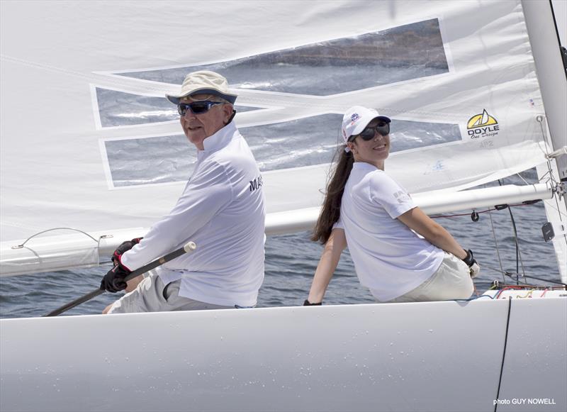 Fred n Ellie Kinmonth: family quality time. Hong Kong ATI Solo 2020 photo copyright Guy Nowell taken at  and featuring the Etchells class