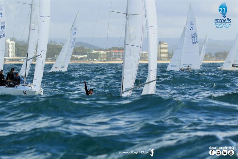 Australian Etchells Championship photo copyright Nic Douglass / www.AdventuresofaSailorGirl.com taken at Mooloolaba Yacht Club and featuring the Etchells class