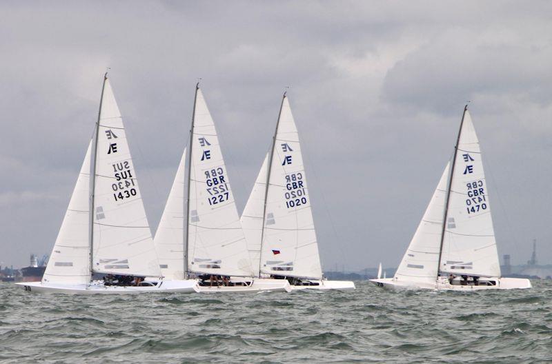 International Etchells European Championship day 1 photo copyright Gavin Ford taken at Royal Yacht Squadron and featuring the Etchells class