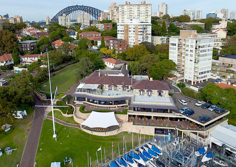 The commanding position the Royal Sydney Yacht Squadron has at Kirribilli photo copyright RSYS taken at Royal Sydney Yacht Squadron and featuring the Etchells class