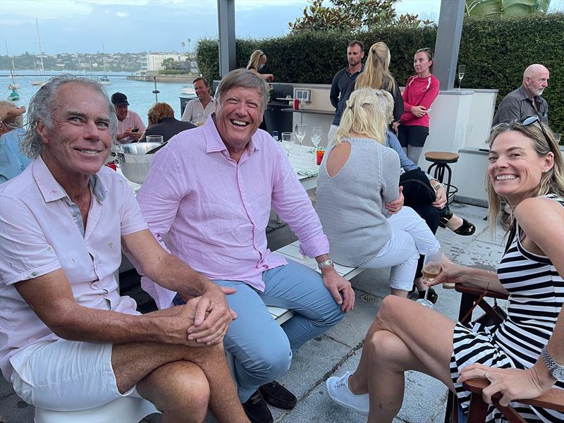 Relaxing after it is all done - David Forbes Shield Regatta photo copyright Photo Supplied taken at Royal Sydney Yacht Squadron and featuring the Etchells class