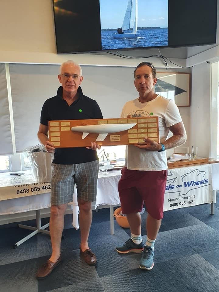 Skipper Chris Hampton and Sam Haines - Winner of the International Etchells Class Trophy at the Metung Yacht Club One Design Regatta 2022 photo copyright Julie-Ann McPherson Photography  taken at Metung Yacht Club and featuring the Etchells class