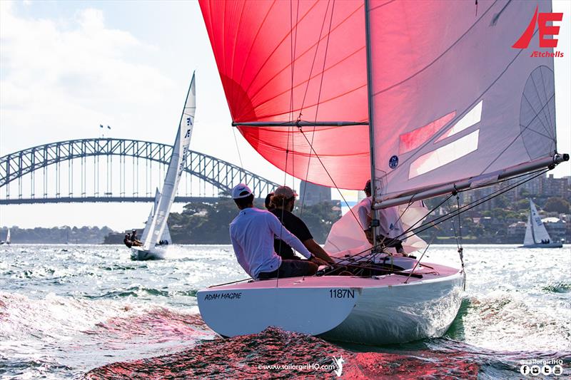 Col Tapper and the Adam Magpie team - Etchells NSW Championship - photo © Nic Douglass / www.AdventuresofaSailorGirl.com