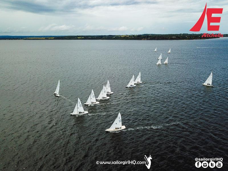 Etchells on Lake King at the Etchells Australian Championship photo copyright Toby Palfrey @sailorgirlhq taken at Metung Yacht Club and featuring the Etchells class