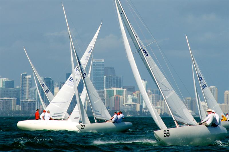 Racecourse action at the Etchells Coral Reef Cup photo copyright Images courtesy of Marco Oquendo (Images by Marco; www.marcophoto.zenfolio.com) taken at Coral Reef Yacht Club and featuring the Etchells class