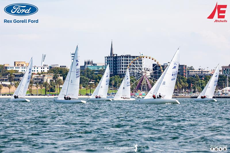 Picturesque Geelong - Etchells Victorian State Championship 2022 photo copyright Nic Douglass @sailorgirlhq taken at Royal Geelong Yacht Club and featuring the Etchells class