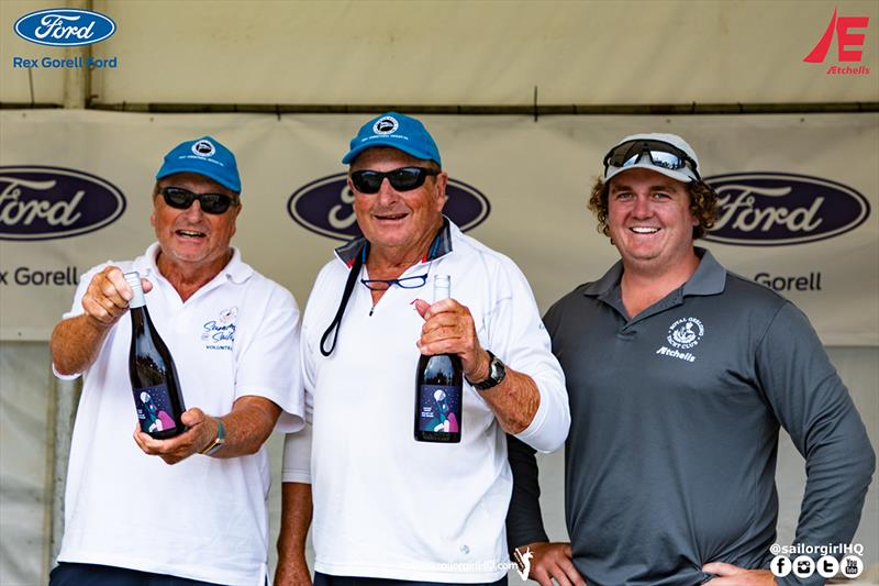 Kevin and Ross Wilson being thanked for their efforts in running the racing - Etchells Victorian State Championship 2022 photo copyright Nic Douglass @sailorgirlhq taken at Royal Geelong Yacht Club and featuring the Etchells class