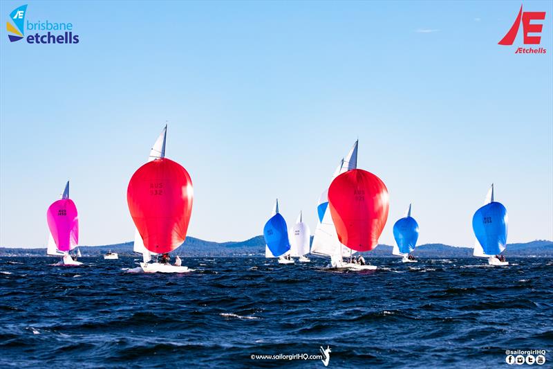 Classic and classy for the Etchells Winter Waterloo Cup at the Royal Queensland Yacht Squadron - photo © Nic Douglass @sailorgirlhq