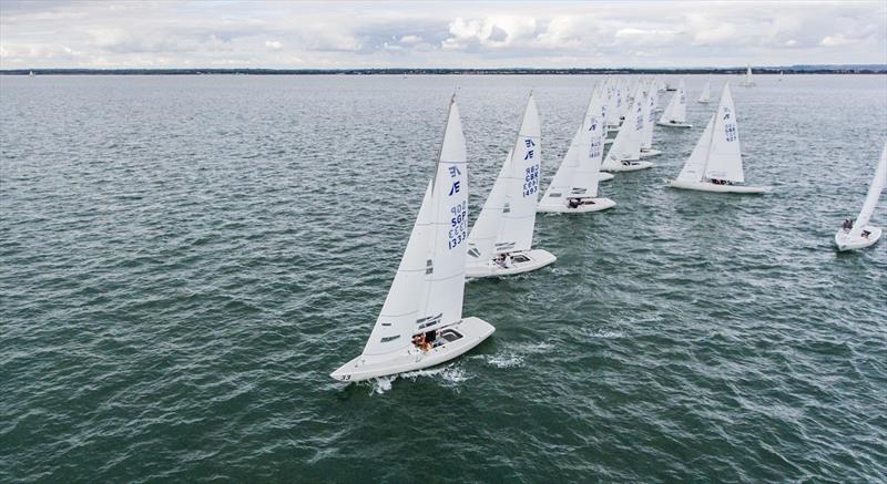 2022 International Etchells Class Pre-Worlds at Cowes day 1 photo copyright PKC Media taken at Royal Yacht Squadron and featuring the Etchells class