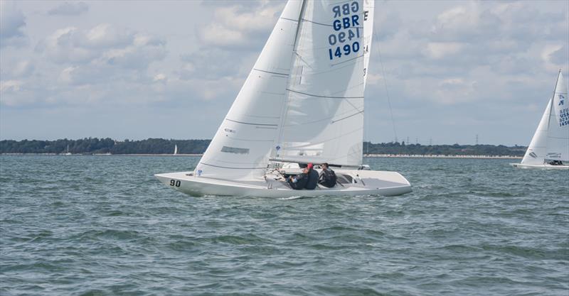 Andrew Lawson's No Dramas - 2022 International Etchells Worlds day 3 photo copyright PKC Media taken at Royal Yacht Squadron and featuring the Etchells class