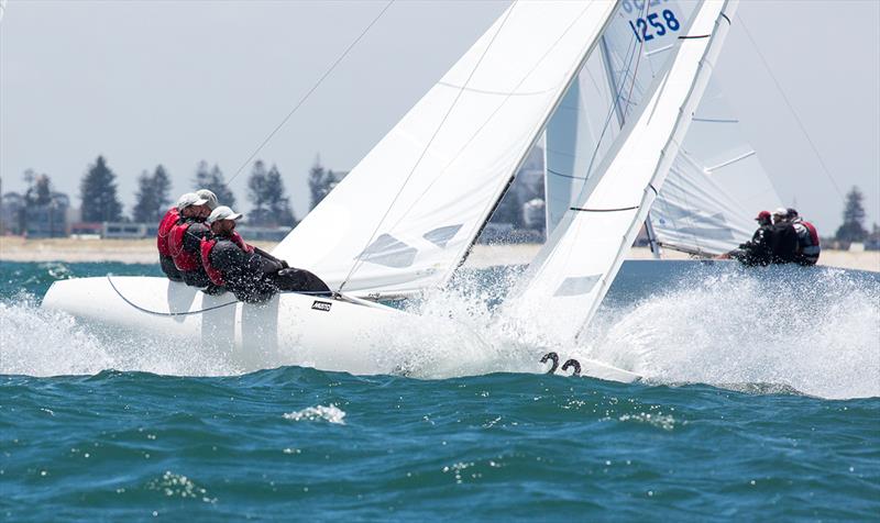 Adelaide's sailing conditions are well suited to close Etchells racing - Australian Etchells Championships photo copyright Kylie Wilson taken at Cruising Yacht Club of South Australia and featuring the Etchells class