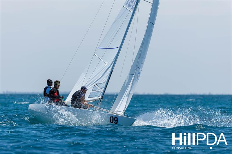 Caillin Howard's OCB sits 16th overall - 2023 Australian Etchells Championship photo copyright Jack Fletcher taken at Cruising Yacht Club of South Australia and featuring the Etchells class