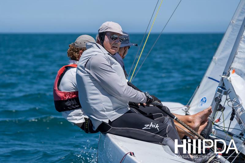 It was a dominant display from Bertrand and his team, winning with a race to spare - 2023 Australian Etchells Championship - photo © Harry Fisher, Down Under Sail