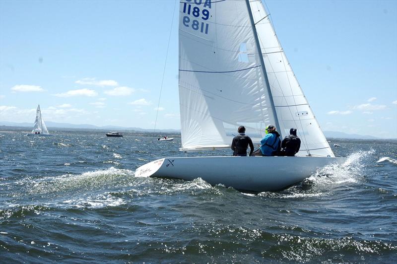 The Archer was a strong competitor in the Etchell class throughout day two photo copyright Jeanette Severs taken at Metung Yacht Club and featuring the Etchells class