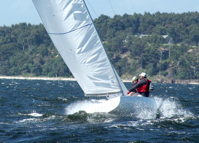 Steve Bull still sails regularly. Here he competes at Metung in his yacht, Quandong - photo © Jeanette Severs