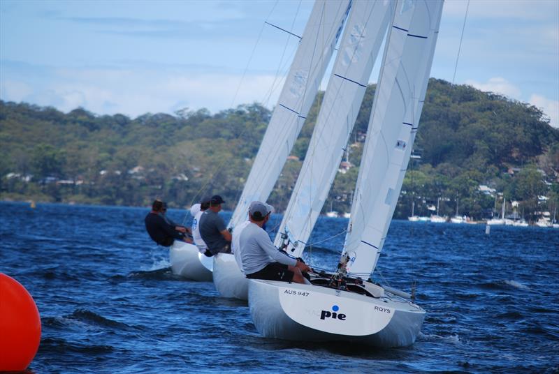 Pie in the line up - Etchells 2023 NSW Championship day 2 - photo © Glen Hickey