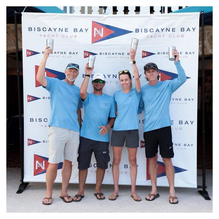 Overall Series Winners – Lifted ( Jim Cunningham / Steve Hunt / Erik Shampain / Serena Vilage) - 2022/2023 Etchells Biscayne Bay Series - Mid-Winter East Regatta photo copyright Etchells Class taken at Biscayne Bay Yacht Club and featuring the Etchells class