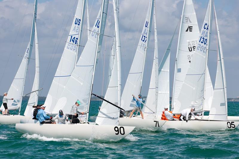 Etchells North American Championship photo copyright Nic Brunk taken at Coral Reef Yacht Club and featuring the Etchells class