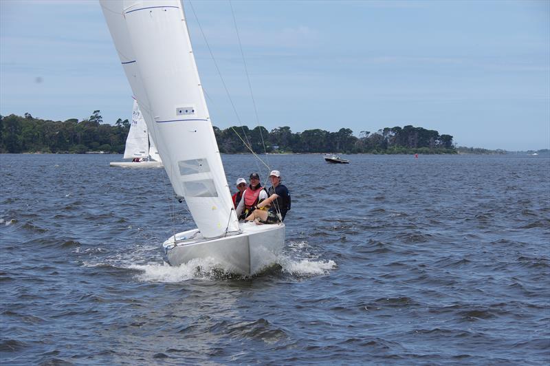 The Come Monday crew combines experience and youthful energy and should bring strong competition to the regatta photo copyright Jeanette Severs taken at Metung Yacht Club and featuring the Etchells class