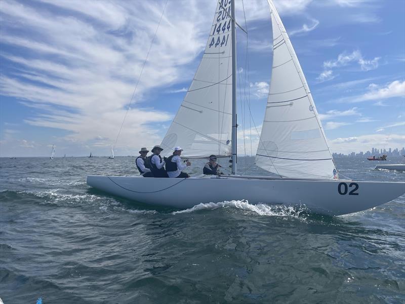 Peter Robson has brought his boat Playing Around 3 from Royal Brighton Yacht Club and recruited a young local team to contest this regatta - photo © courtesy of Peter Robson