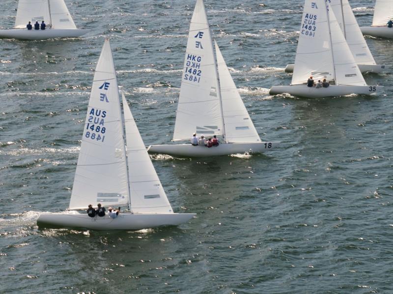 Racing has been extremely close - the details count - Brian Hilton - Ineos Grenadier Etchells NSW Championship 2026 photo copyright Hippodrone taken at Gosford Sailing Club and featuring the Etchells class