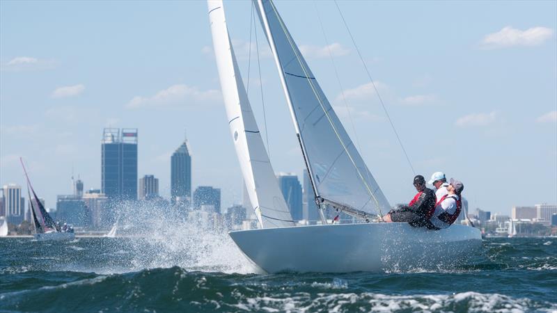 All set for the 2026 Etchells Australian Nationals photo copyright Tom Hodge taken at Royal Freshwater Bay Yacht Club and featuring the Etchells class