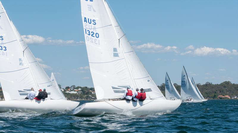 All set for the 2026 Etchells Australian Nationals photo copyright Tom Hodge taken at Royal Freshwater Bay Yacht Club and featuring the Etchells class