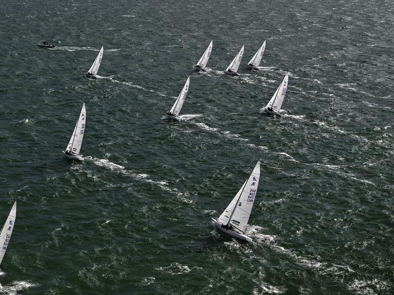 Breezy conditions for the first day - Etchells Victorian State Championship 2026 - photo © Terry Calley for Hippodrone