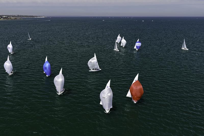 One of the best race tracks in the world - Etchells Victorian State Championship 2026 photo copyright Terry Calley for Hippodrone taken at Royal Brighton Yacht Club and featuring the Etchells class