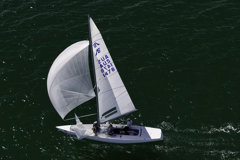 Triad 2020 with John Bertrand and the Young Guns - Etchells Victorian State Championship 2026 - photo © Terry Calley for Hippodrone