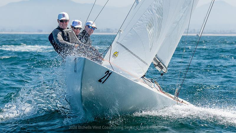Etchells Midwinters West at San Diego Yacht Club photo copyright Mark Albertazzi taken at San Diego Yacht Club and featuring the Etchells class