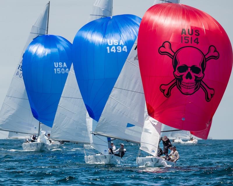 2026 Etchells World Championship at San Diego Yacht Club day 3 photo copyright Mark Albertazzi taken at San Diego Yacht Club and featuring the Etchells class