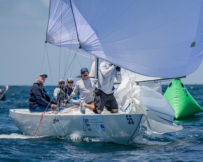 2026 Etchells World Championship at San Diego Yacht Club day 4 photo copyright Mark Albertazzi taken at San Diego Yacht Club and featuring the Etchells class