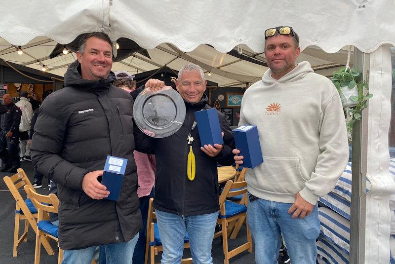 Shaun Frolich, Paul Childs and James Hemmingway won overall - Etchells Red Funnel Regatta photo copyright Rob Goddard taken at Royal London Yacht Club and featuring the Etchells class