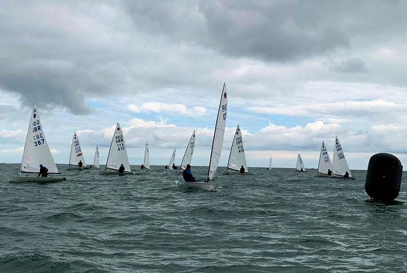 Blue sky just about visible at the Europe open meeting at Hayling Island photo copyright Monique Vennis-Ozanne taken at Hayling Island Sailing Club and featuring the Europe class