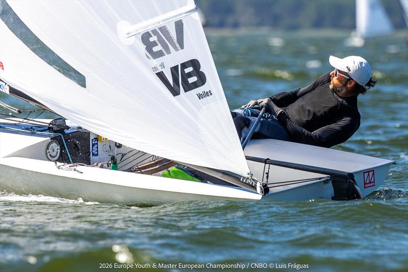 Cyril Richard wins the Europe class European Championship at Biscarrosse photo copyright Luis Fràguas / CNBO taken at Centre Nautique Biscarrosse Olympique and featuring the Europe class