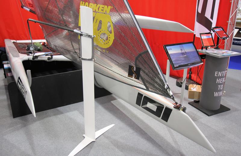 The F101 on the Harken stand at the RYA Suzuki Dinghy Show - photo © Mark Jardine / YachtsandYachting.com