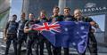 Australia SailGP Team celebrate winning the Mubadala SailGP Season 3 Grand Final on Race Day 2 of the Mubadala SailGP Season 3 Grand Final in San Francisco, USA. Sunday 7th May © Ricardo Pinto for SailGP