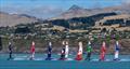 The SailGP F50 catamaran fleet in action on Race Day 2 of the ITM New Zealand Sail Grand Prix in Christchurch,  Sunday 24th March © Brett Phibbs/SailGP