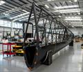SailGP Team Australia's new wing is worked on at SailGP Technologies in Southampton, UK