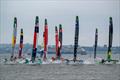 Fleet start - Day 2 of the Mubadala New York Sail Grand Prix  © Jason Ludlow /SailGP