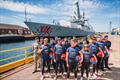 The Emirates GBR race squad were invited by the Royal Navy onto warship HMS Dragon ahead of the Emirates Great Britain Sail Grand Prix | Portsmouth this weekend