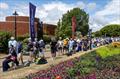 Spectators queue to enter the SailGP Race Stadium at Portsmouth - July 19, 2025 © Kieran Cleeves/SailGP