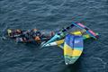 Mubadala Brazil SailGP Team following an nosedive during a practice session ahead of the Germany Sail Grand Prix in Sassnitz