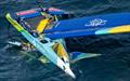 Mubadala Brazil SailGP Team following an nosedive during a practice session ahead of the Germany Sail Grand Prix in Sassnitz