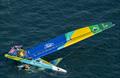 Mubadala Brazil SailGP Team following an nosedive during a practice session ahead of the Germany Sail Grand Prix in Sassnitz