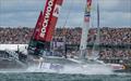 Rockwool Denmark SailGP Team and Red Bull Italy SailGP in action on Race Day 2 of Sail Grand Prix ,  Auckland, New Zealand. - January 2025
